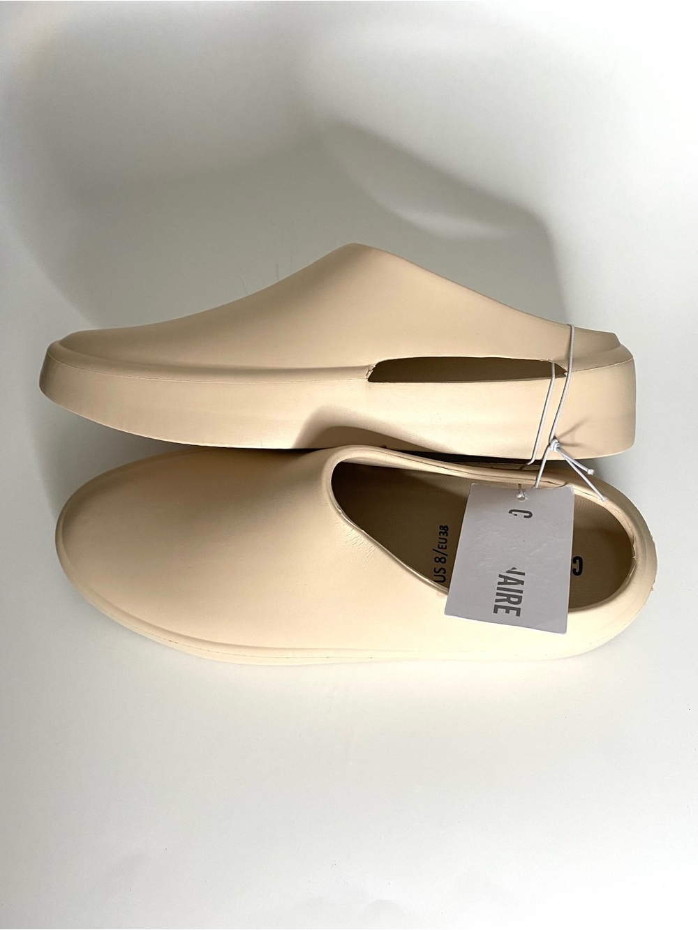 Cushionaire Hacker Khaki EVA Platform Mule Clog Waterproof Slip On NWT